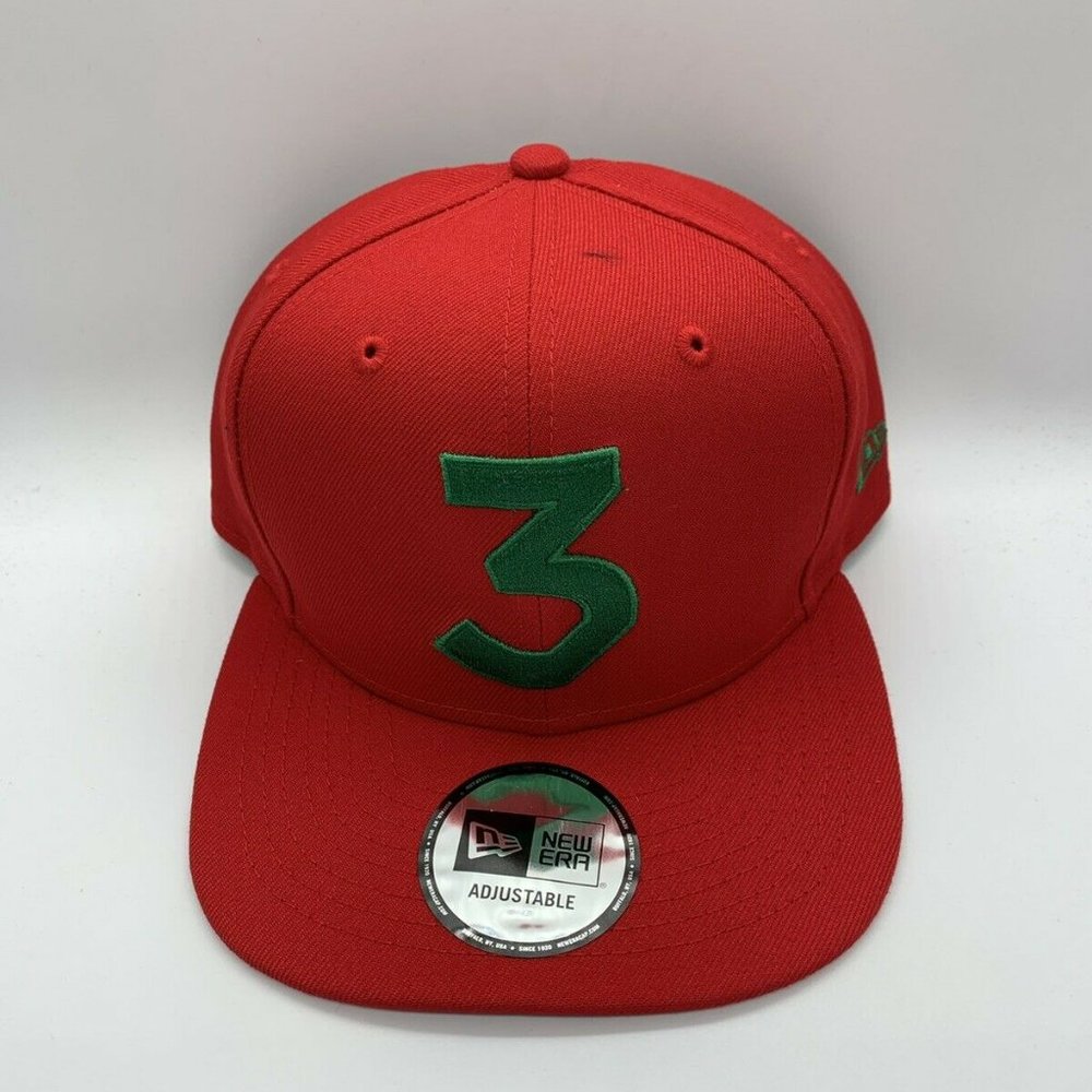 Chance The Rapper 3 Era Cap‎ Snapback Hat Red Green Super Rare